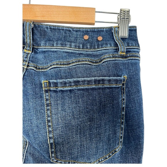 CAbi Jeans Womens 8 The Skinny Classic Wash Mid Rise Raw Hem Stretch 5882 Blue - Picture 5 of 15